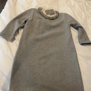 Anthropologie Dress Gallery rhinestone jersey knit dress